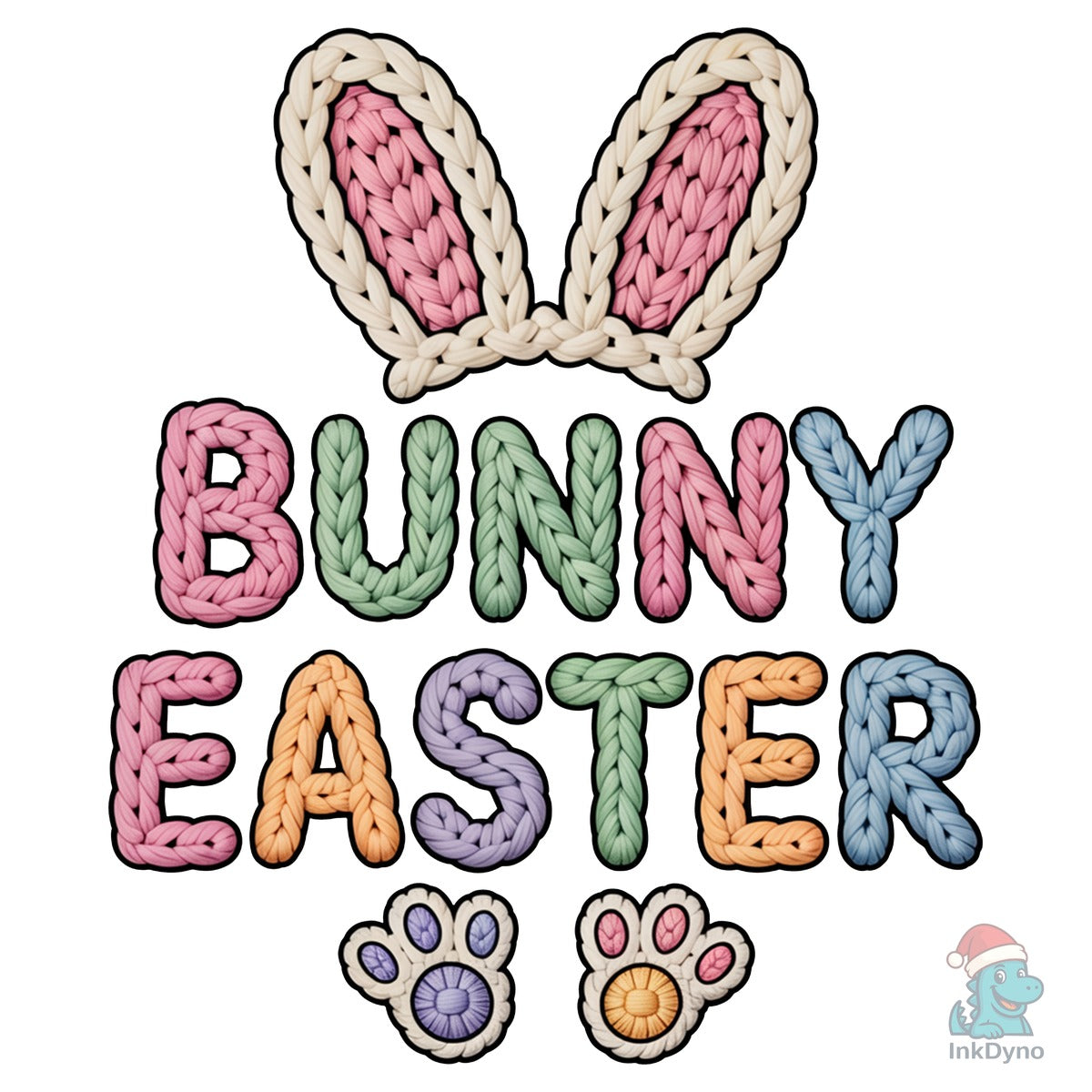Easter Bunny Faux Yarn Crochet
