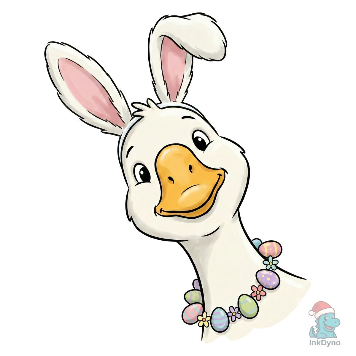 Cute Easter Bunny Goose Sublimation