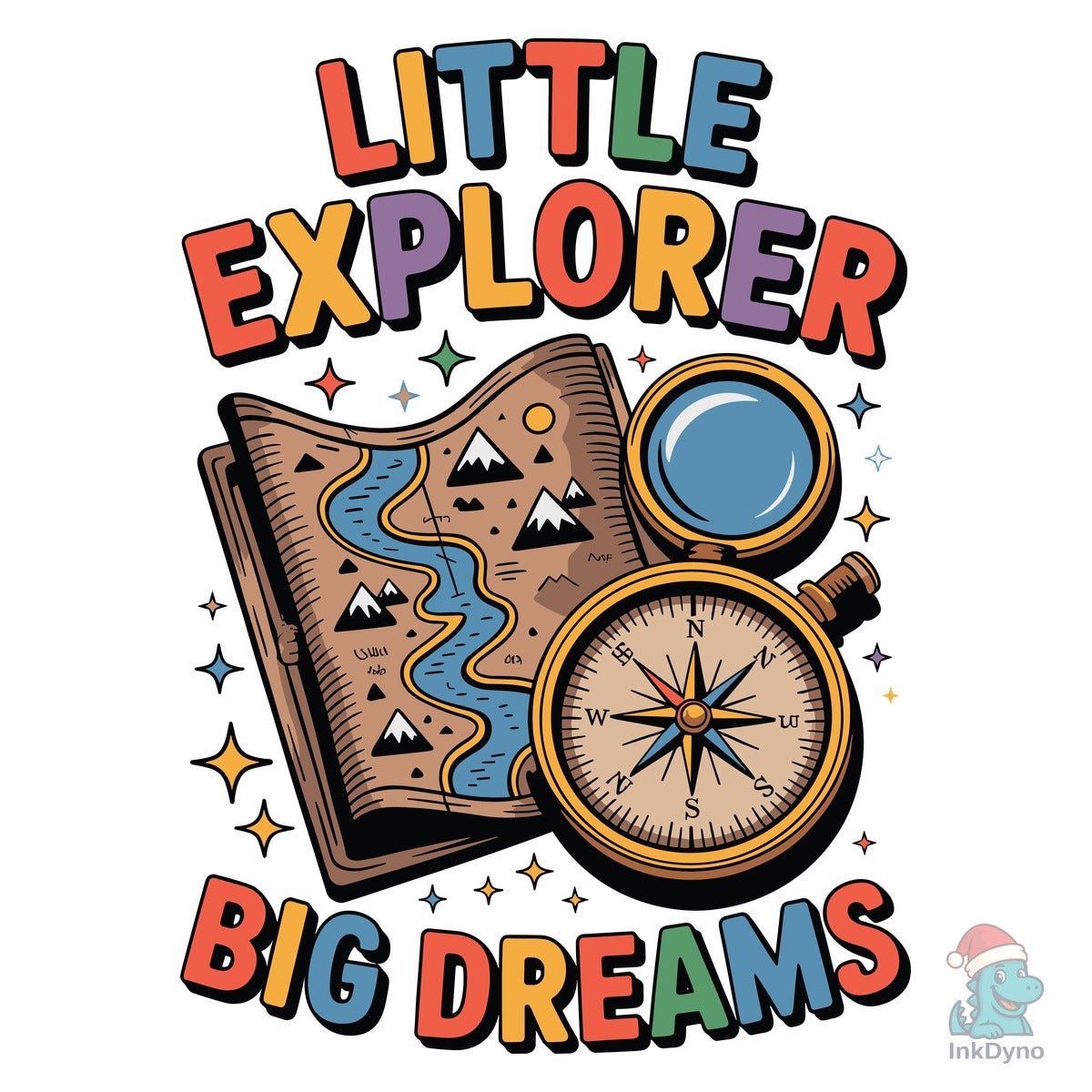 Little Explorer Big Dreams Map Theme