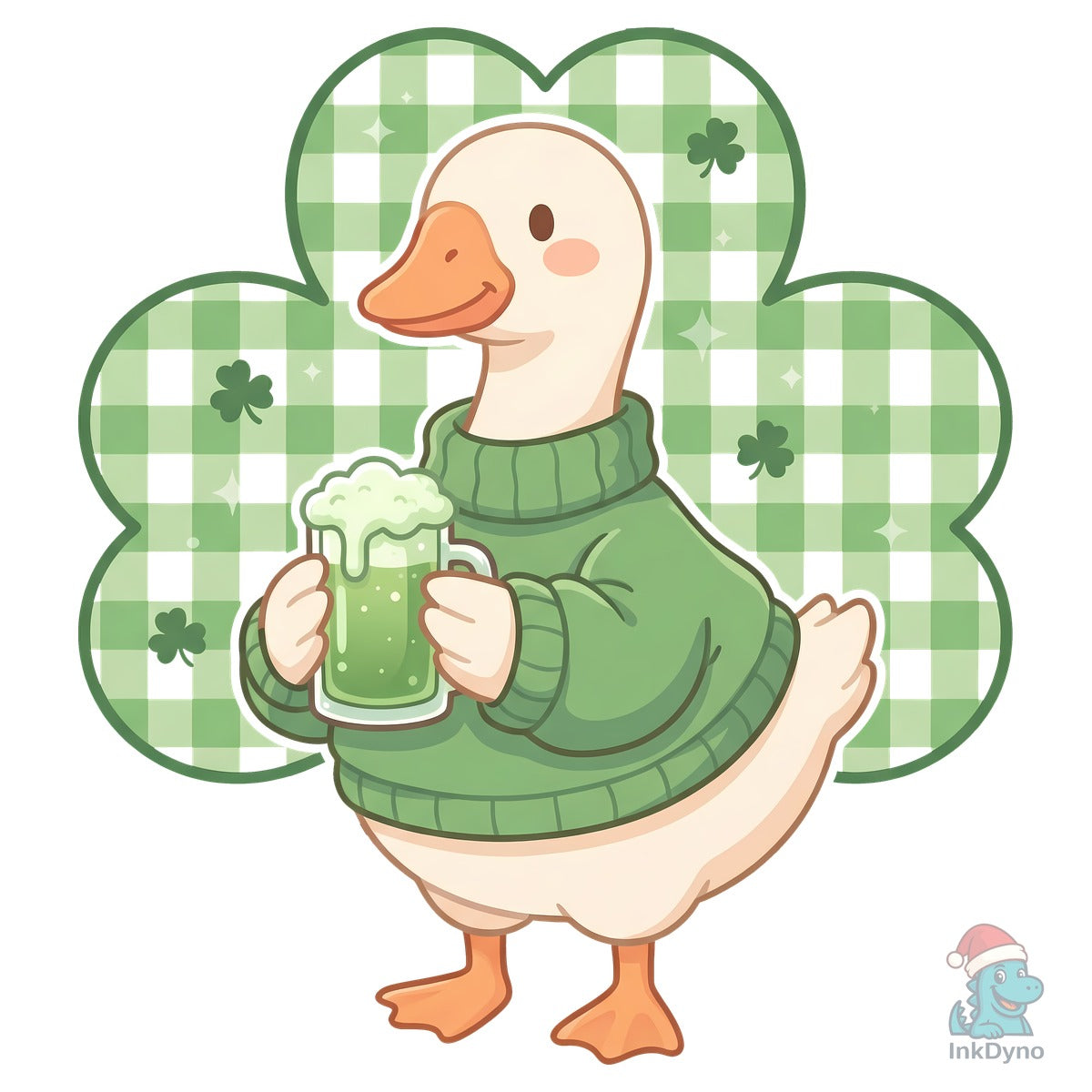 Cute Green Beer Goose
