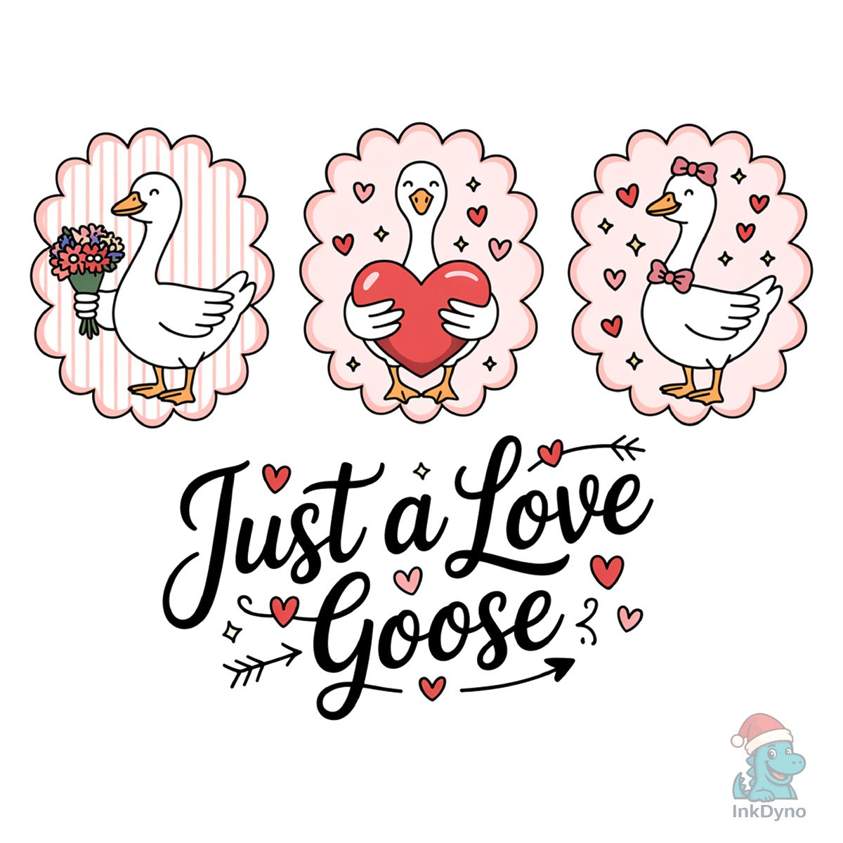 Coquette Valentine Just a Love Goose