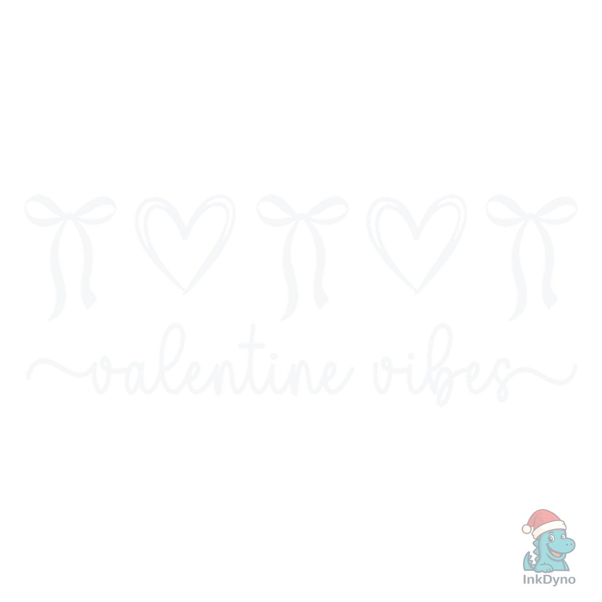 Coquette Valentine Vibes Bow Heart Love