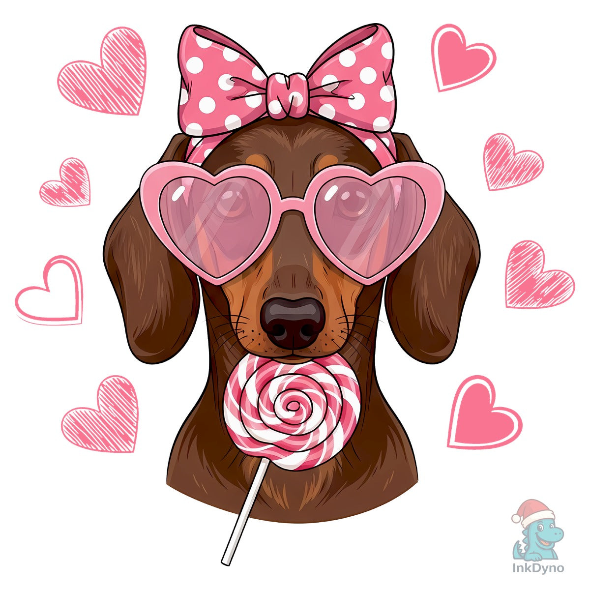 Cute Dog Love Valentine's Day T-Shirt