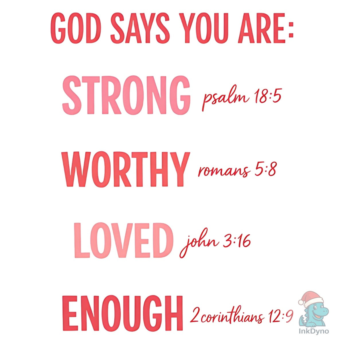 God Says You Are Strong Christian