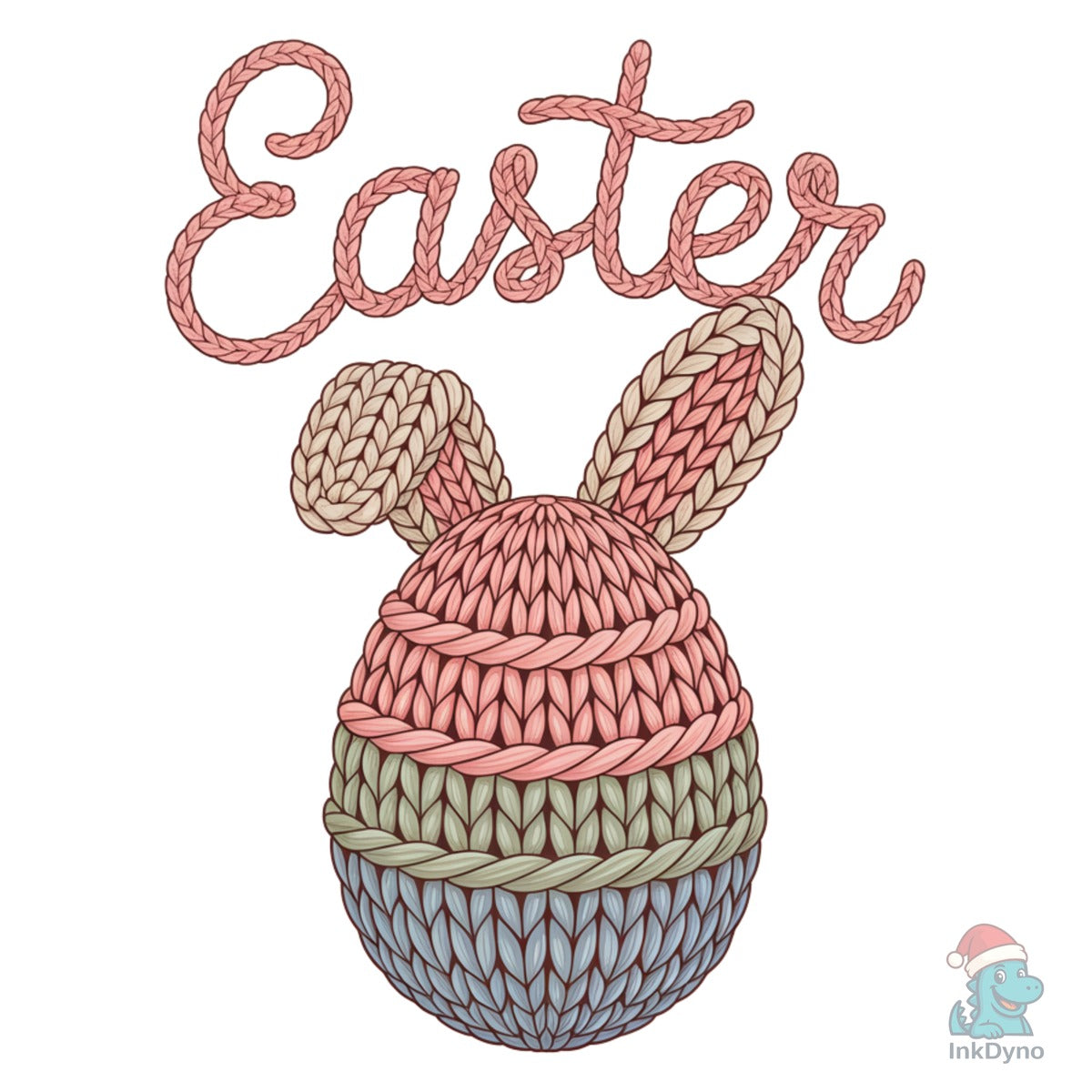 Easter Bunny Egg Crochet Embroidery