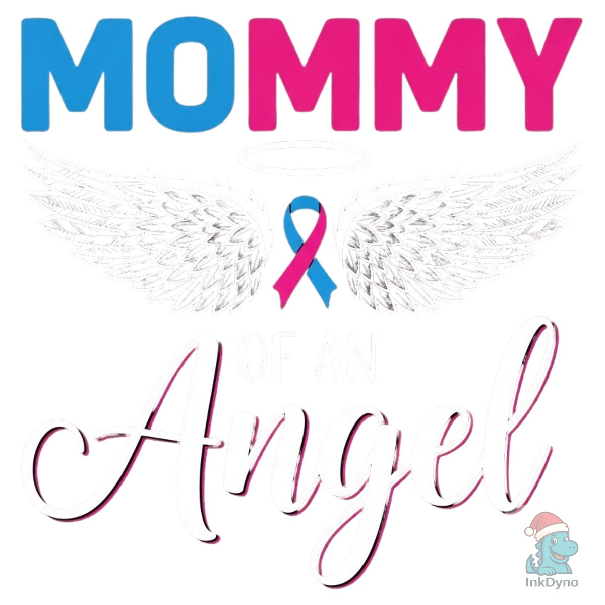 Mommy of the Angel T-Shirt Design