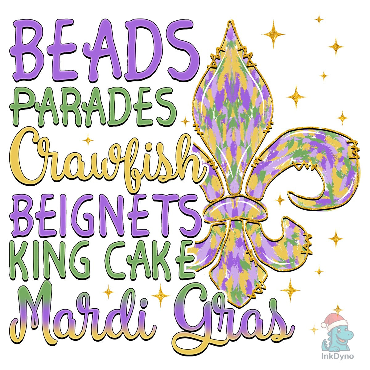 Beads Parades Crawfish Beignets King