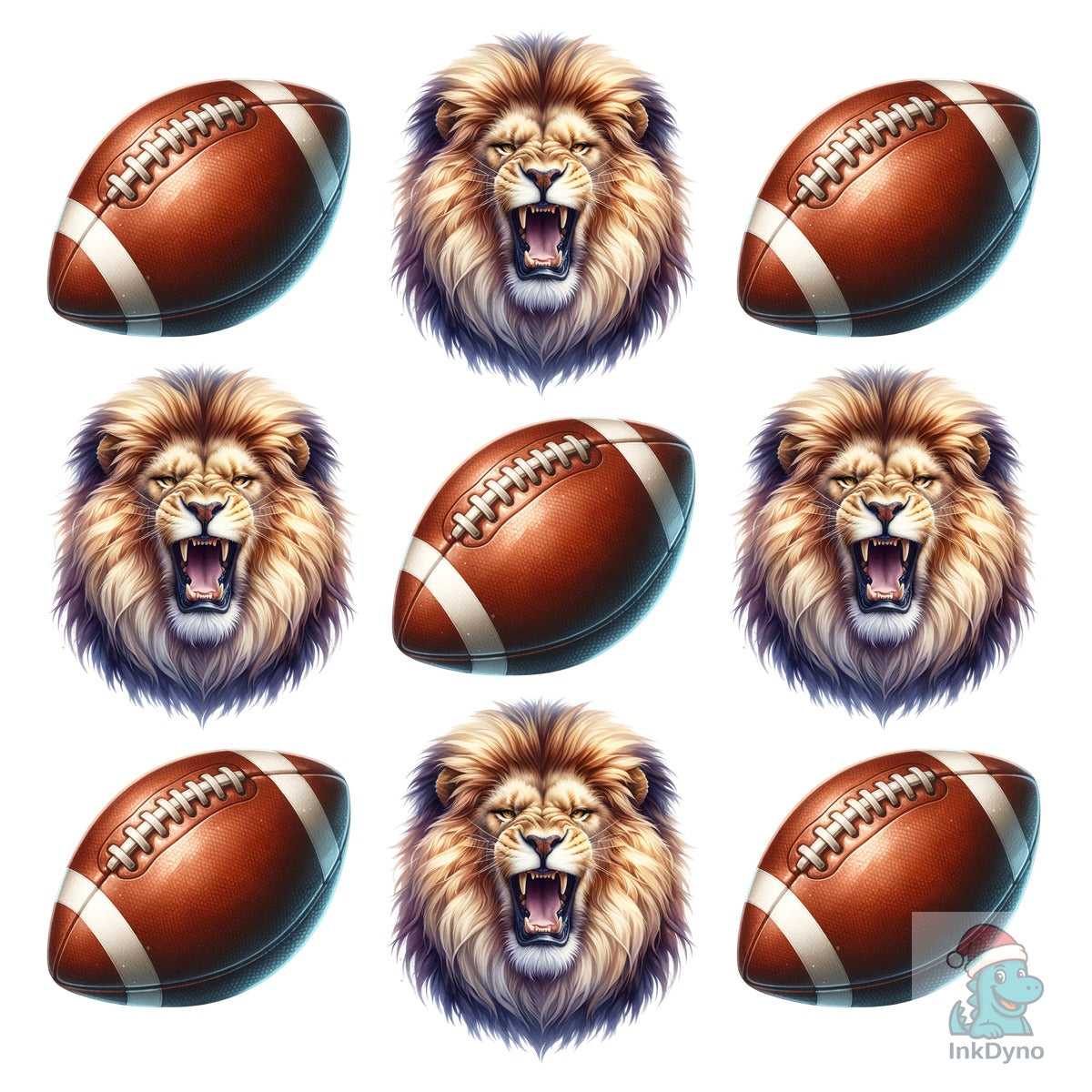 Lions Football Mascot Game Day