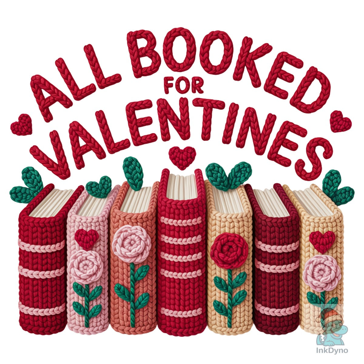 All Booked for Valentines T-Shirt Design