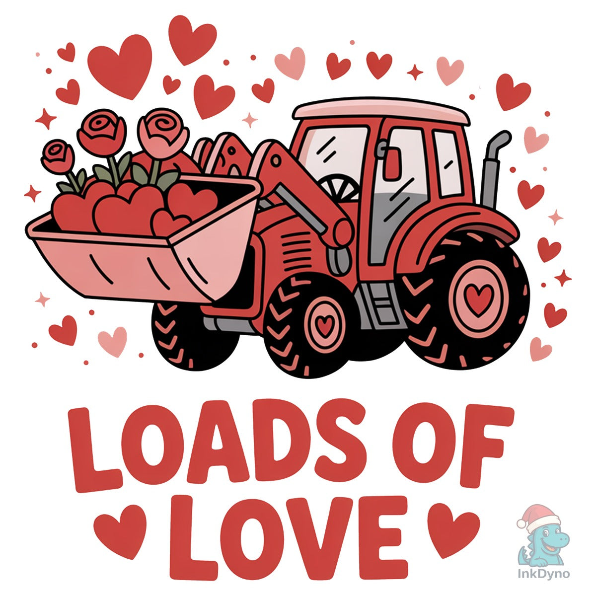 Loads of Love Valentine Tractor