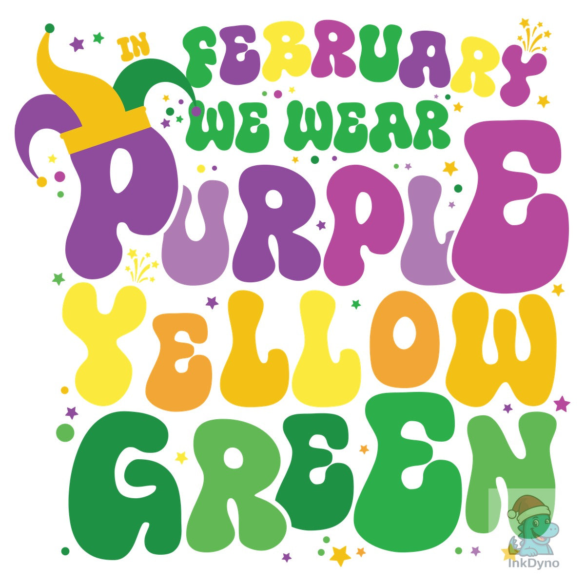 In February We Wear Mardi Gras