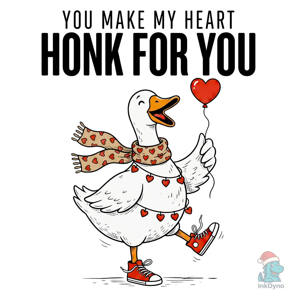 Funny Goose Valentine Honk for You