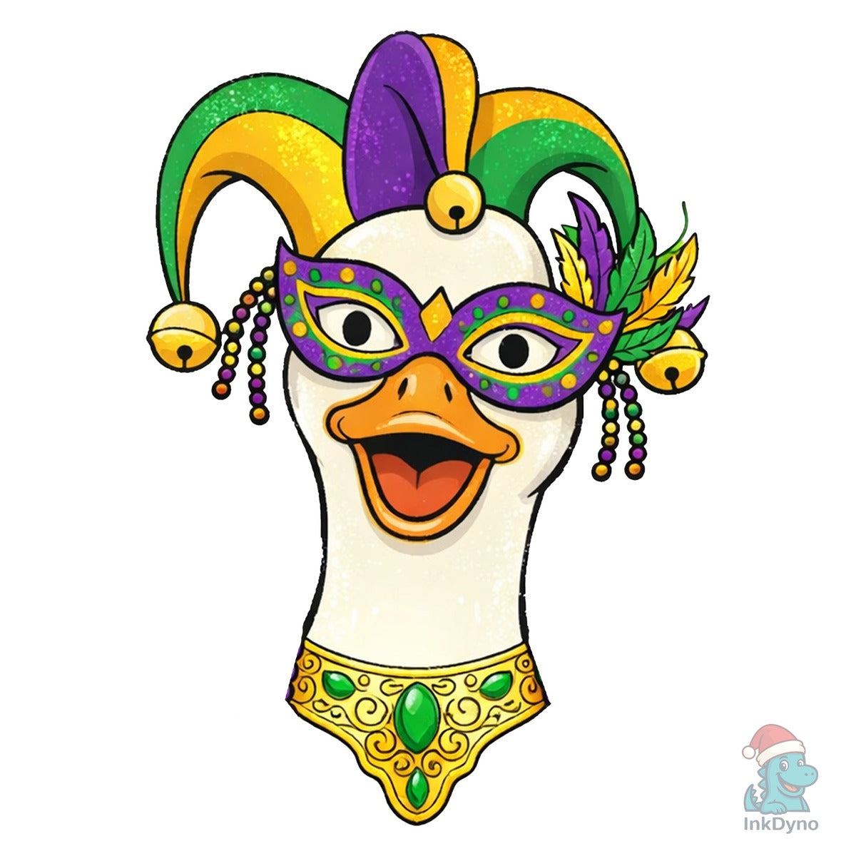Mardi Gras Goose Funny Mardi Gras