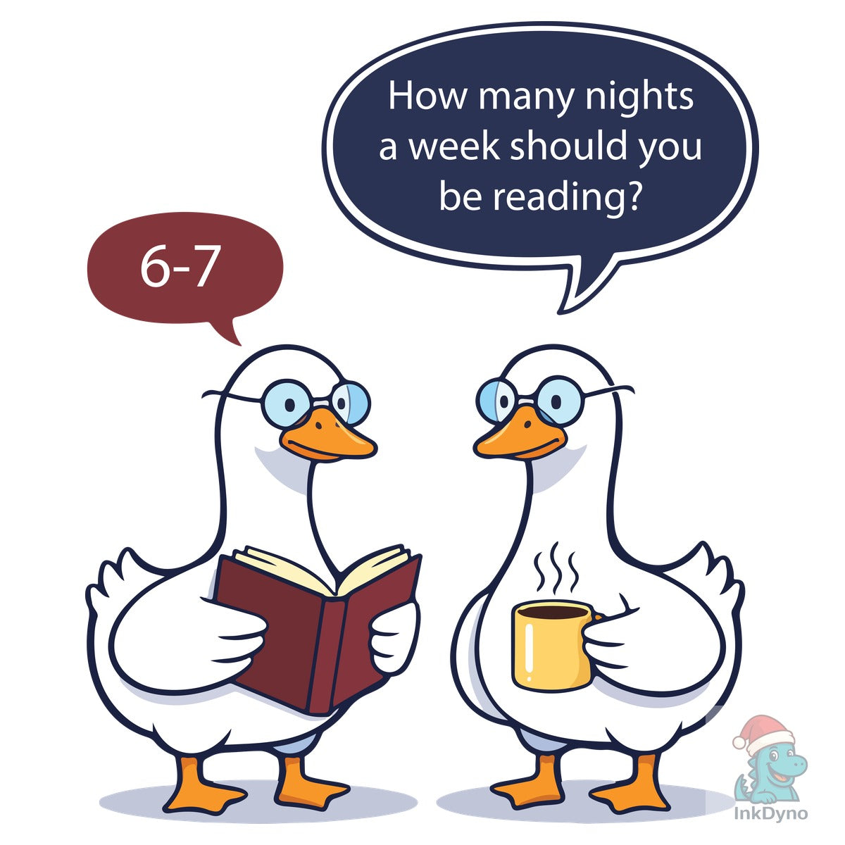 Funny Reading Meme 6-7 Nights Duck