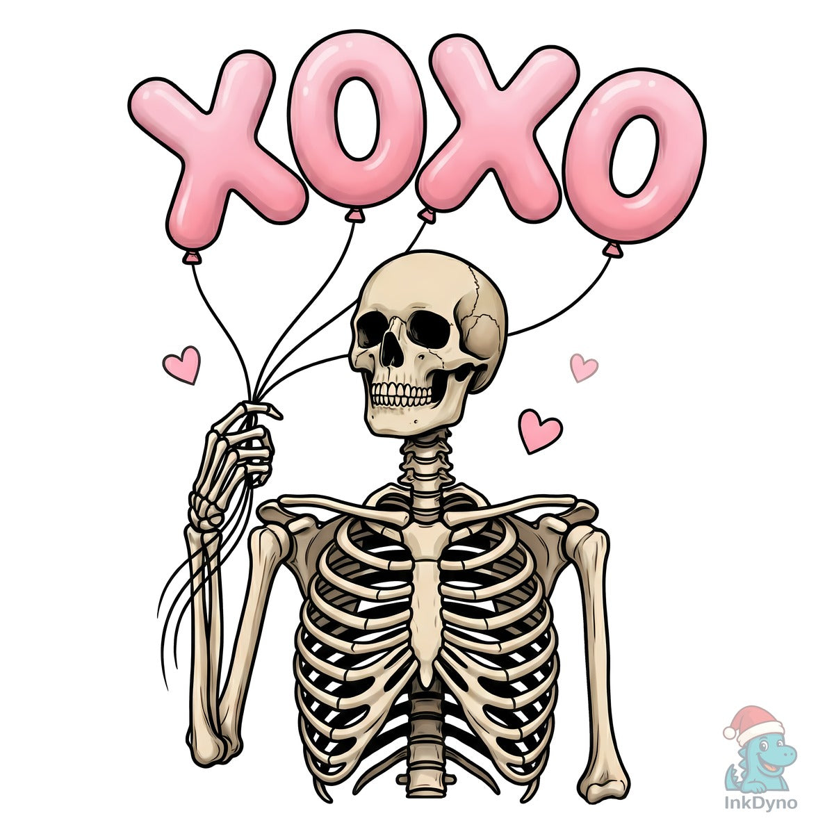 XOXO Skeleton Valentine Sublimation