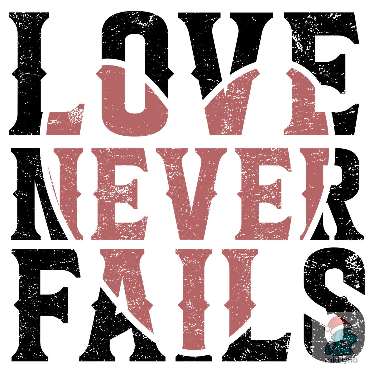 Love Never Fails Trendy Valentines