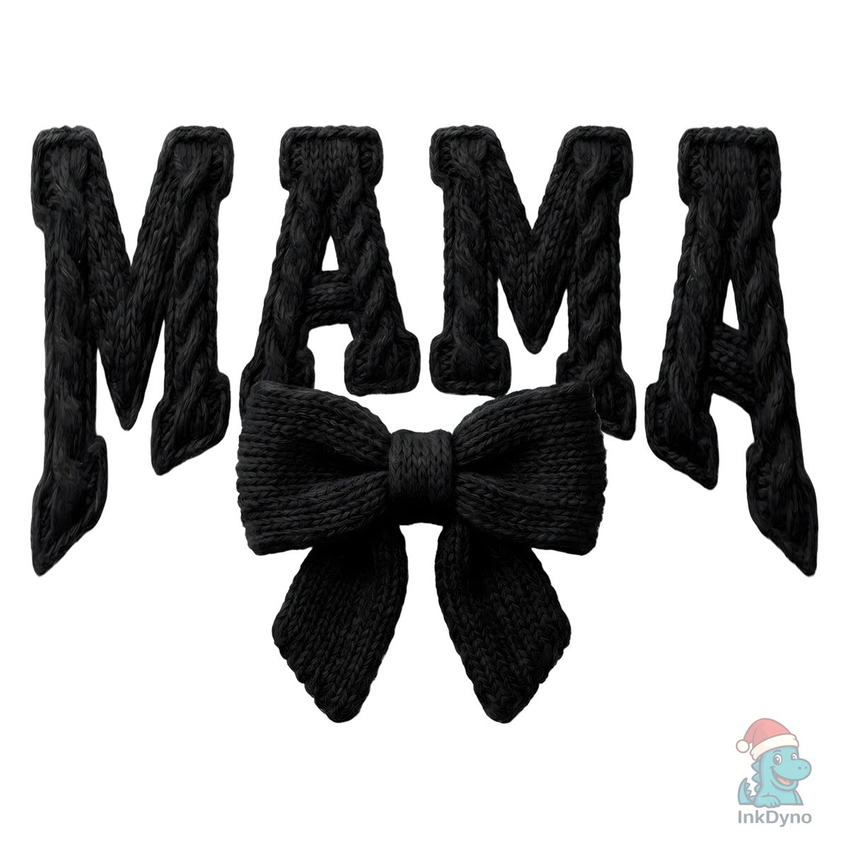 Faux Yarn MAMA Coquette Bow Sublimation