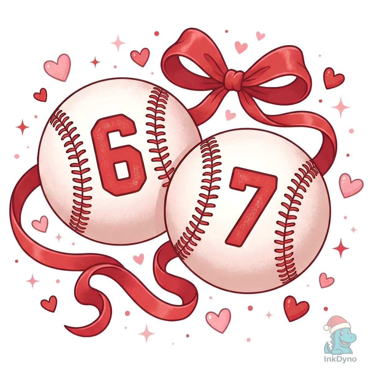 Funny Valentine Baseball "67"