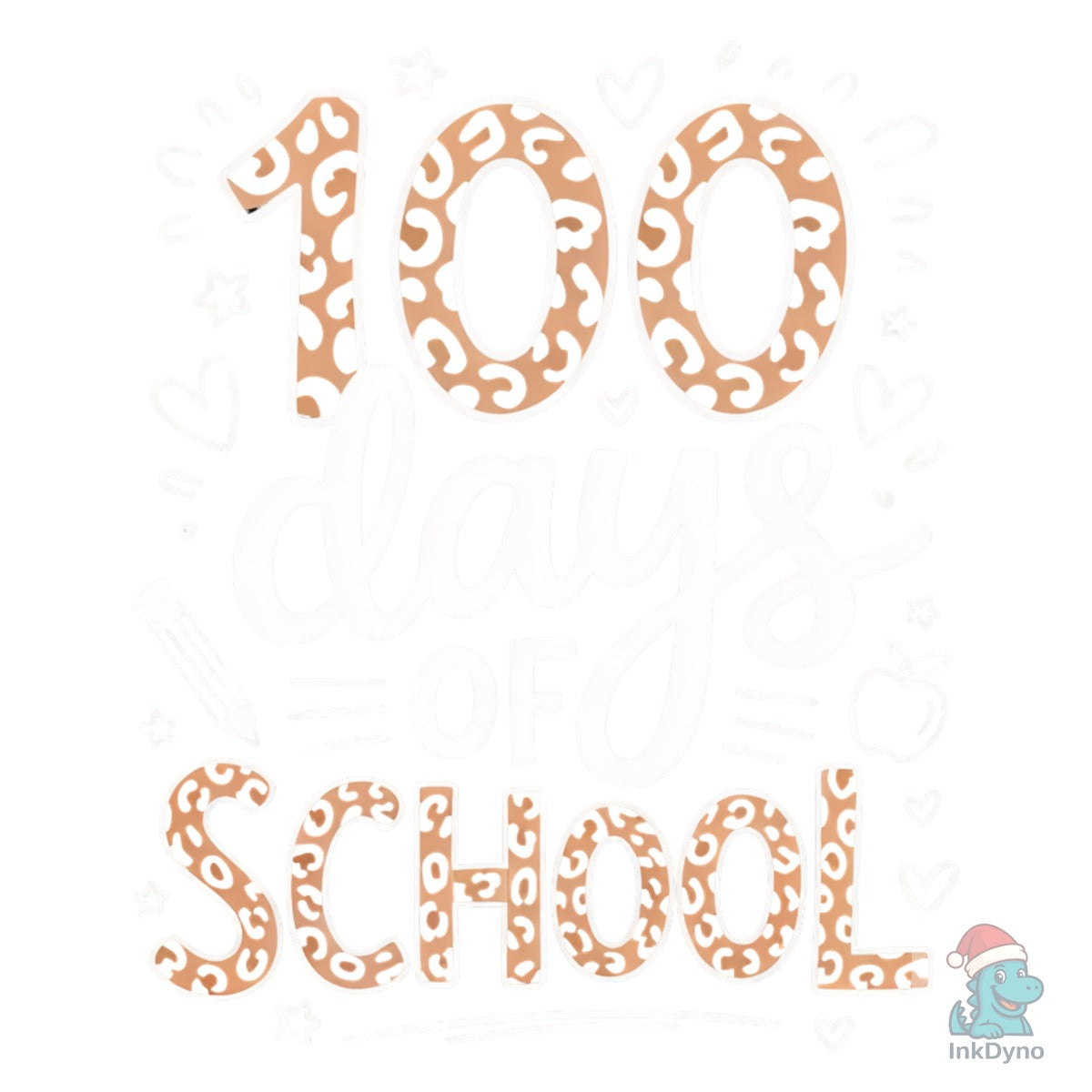 100 Days of School Leopard 100th