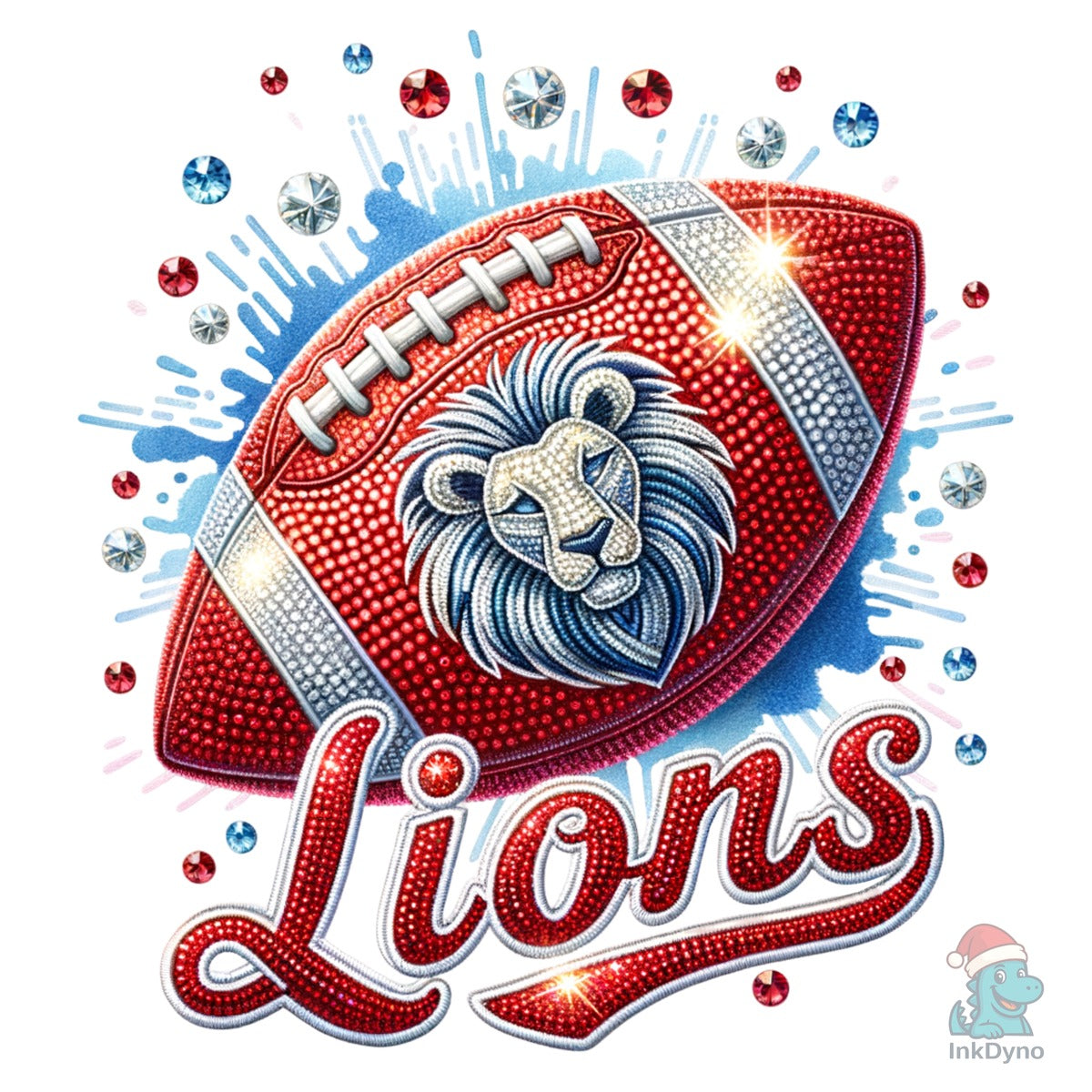 Red Lions Football Mascot Game Day