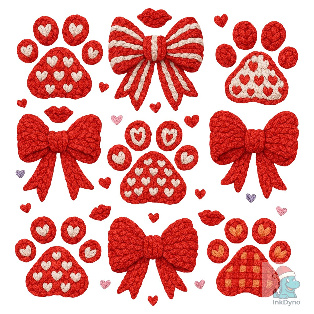 Crochet Dog Valentine Coquette