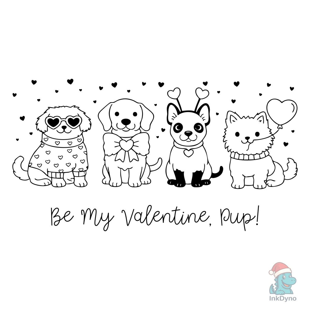Funny Valentine Dog Cute Puppy