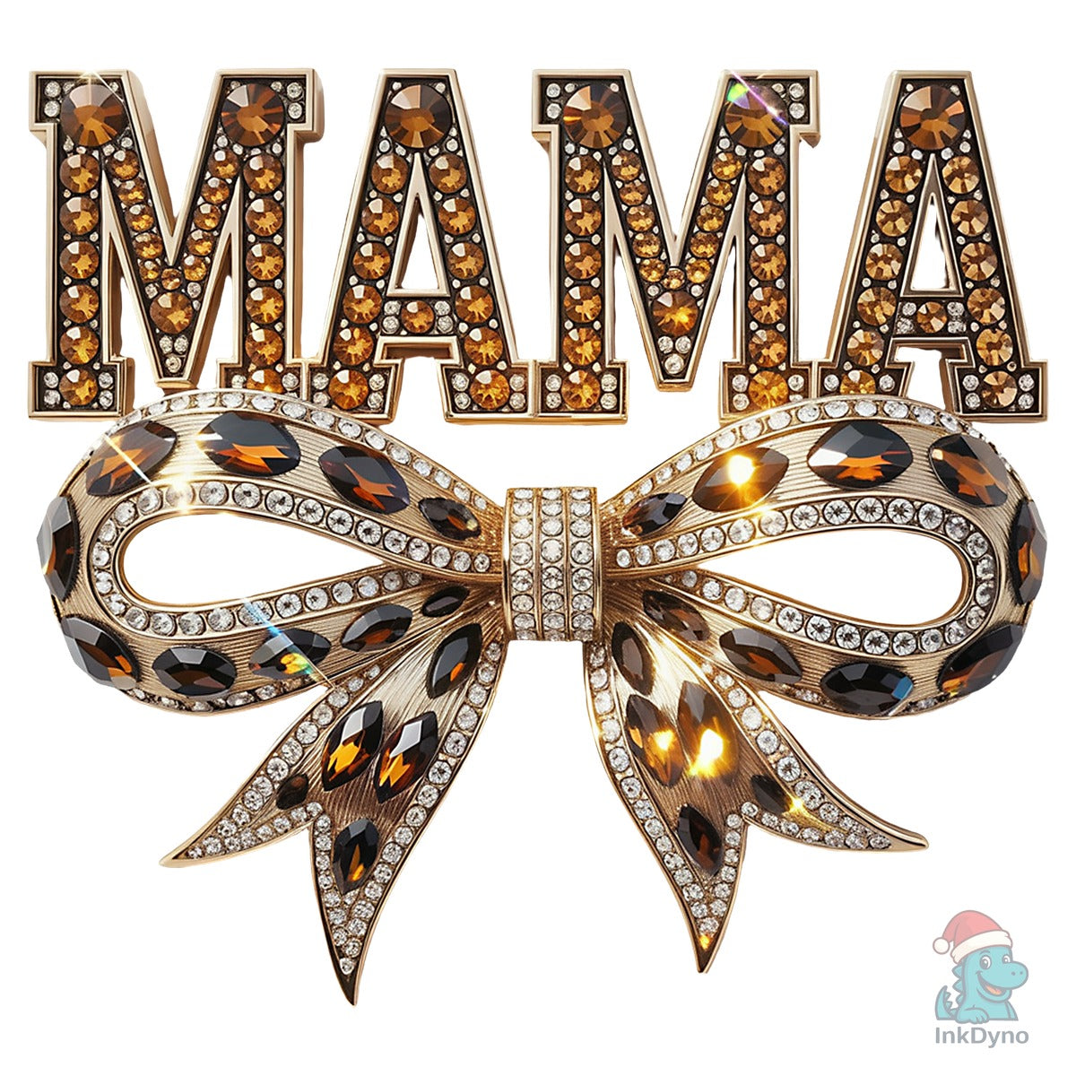 Golden Rhinestone Mama Coquette T-Shirt