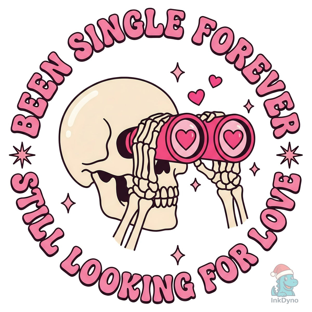 Skeleton Valentine's Day Sublimation