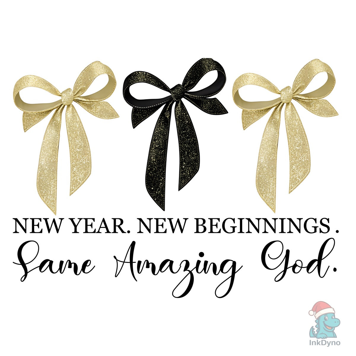 New Years Christian Design Coquette