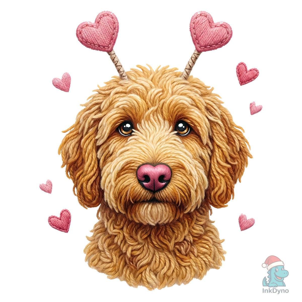 Cute Valentine Doodle Dog Sublimation