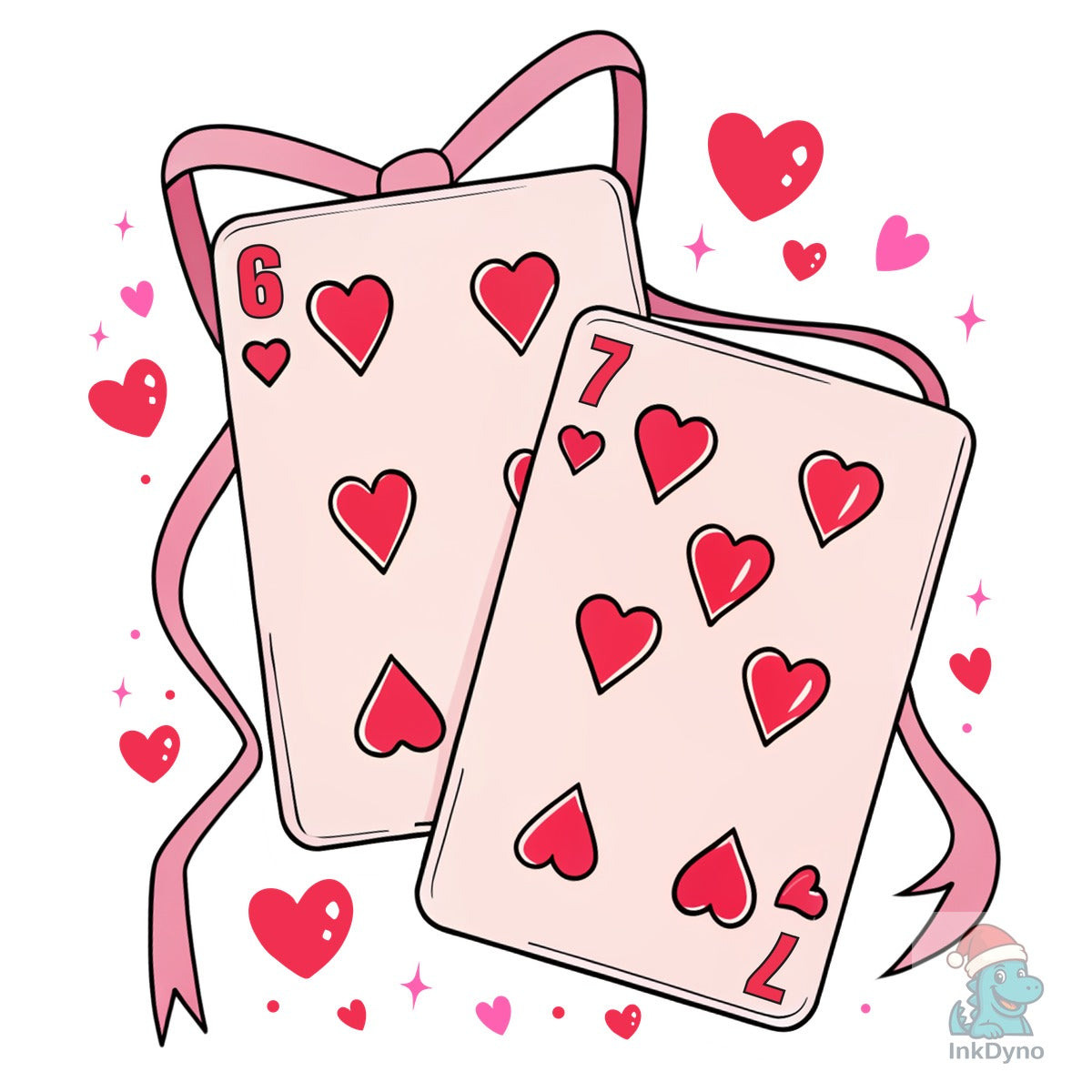 Playing Cards Valentine 6 7