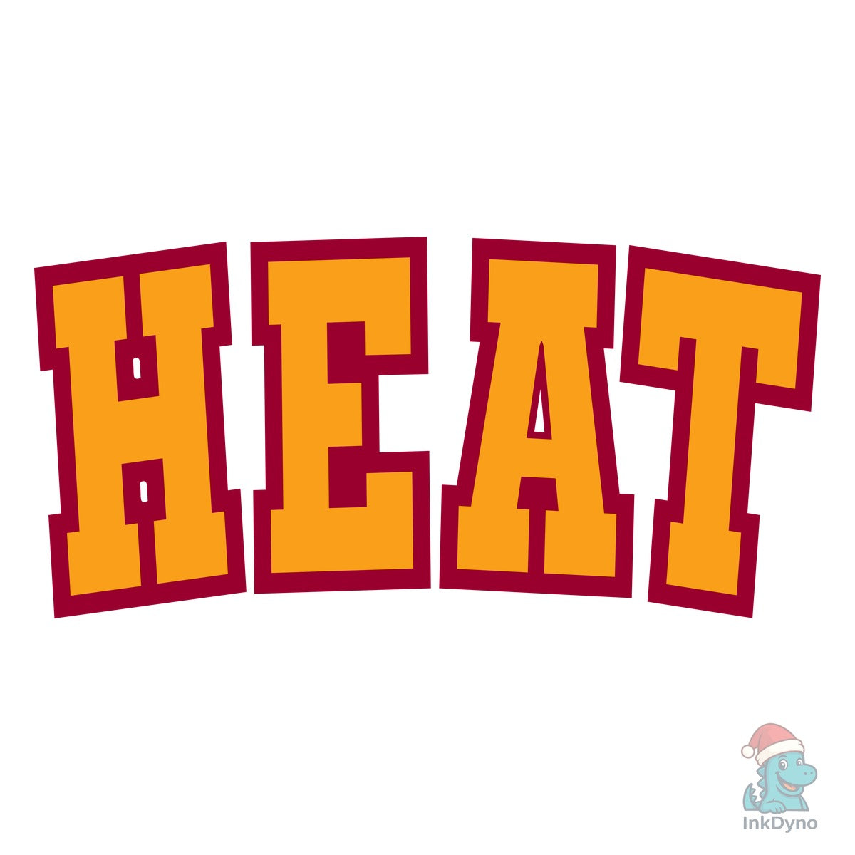 Heat Varsity Curved Red & Yellow