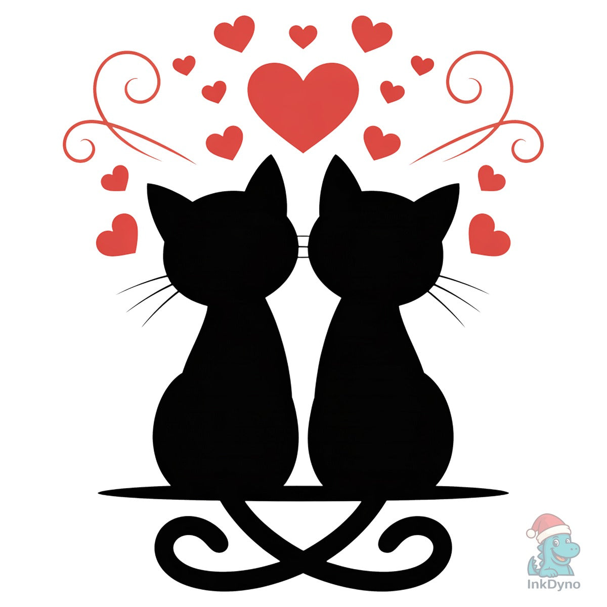 Cat Valentine Paw Heart Cat Mom
