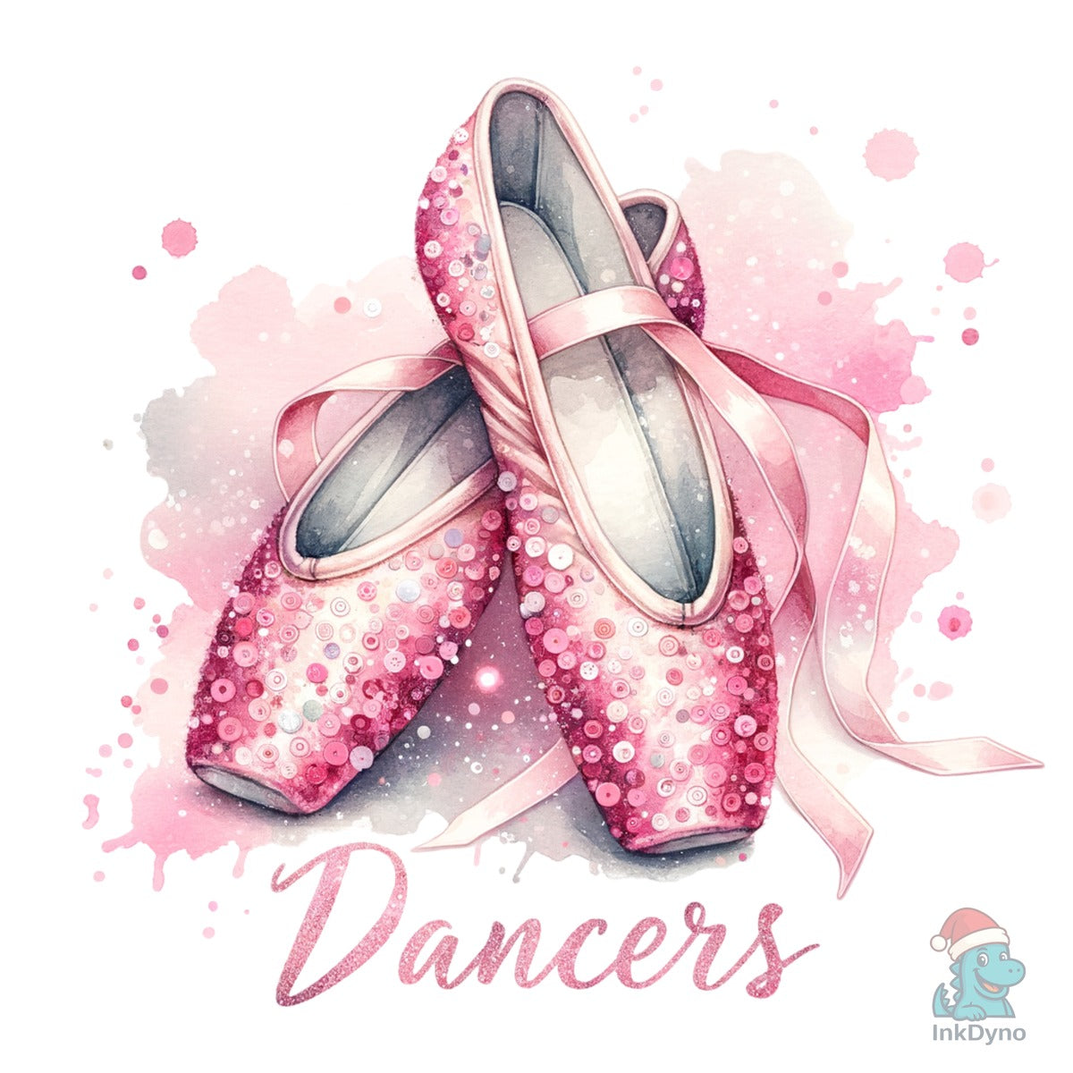 Pink Glitter Ballet Shoes Dancers