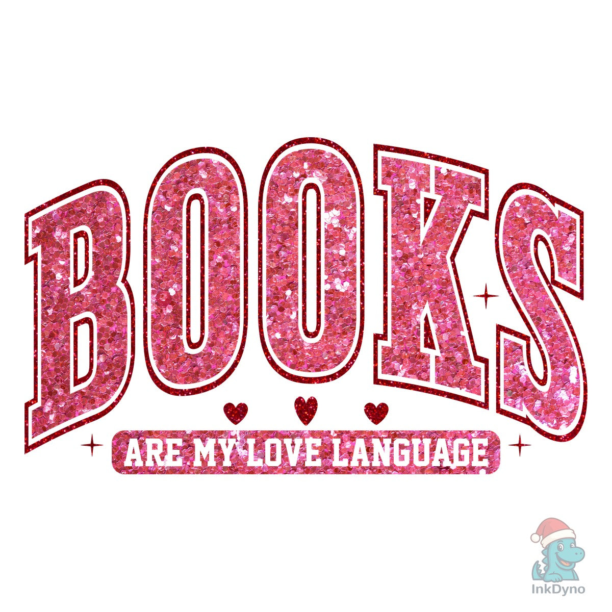Books Are My Love Language T-shirt Desig