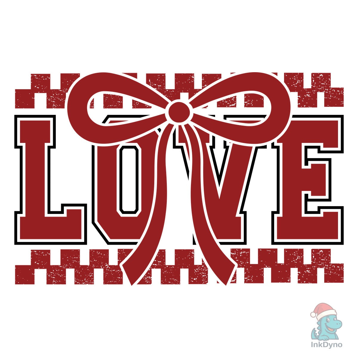 Love Valentines Retro Checked Valen