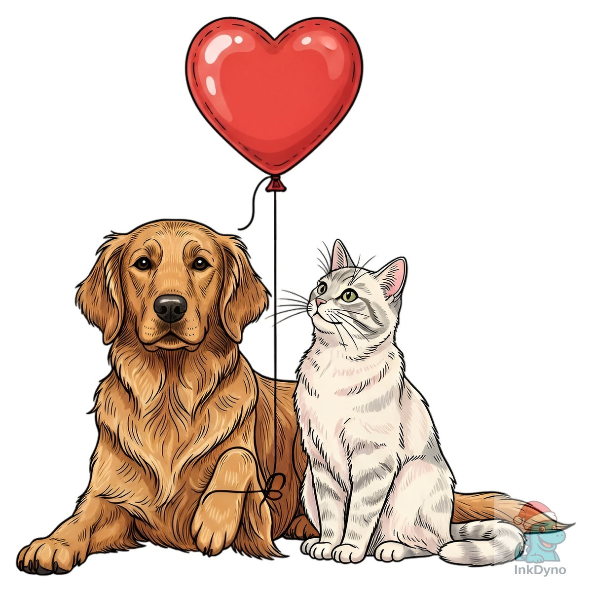 Dog and Cat Valentine
