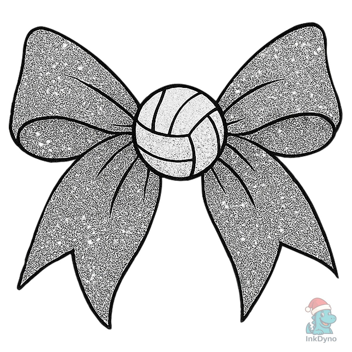Glitter Sports Bow