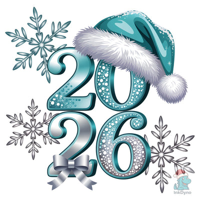 Happy New Year 2026 Glitter New Year