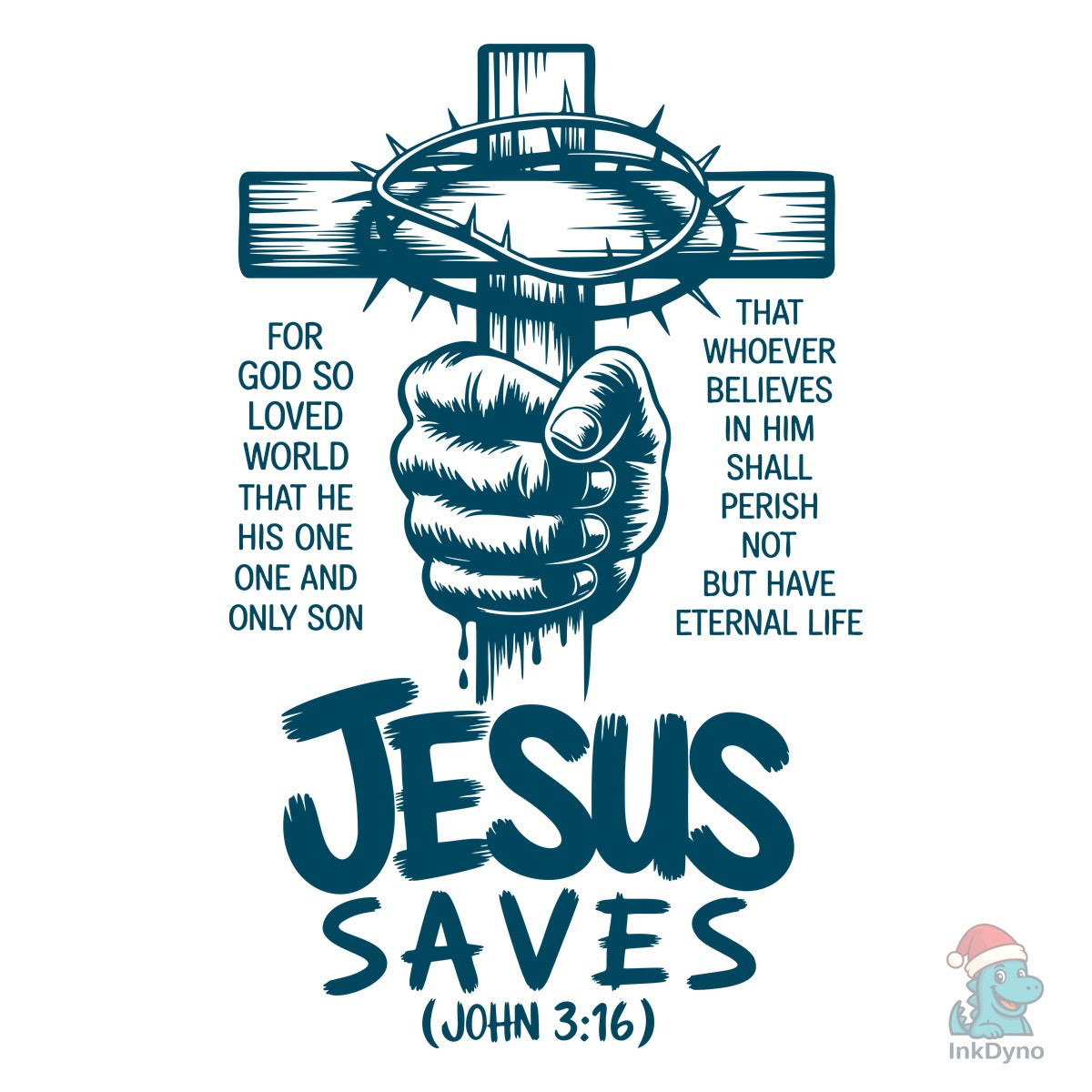 Jesus Saves John 3:16 Bible Verse