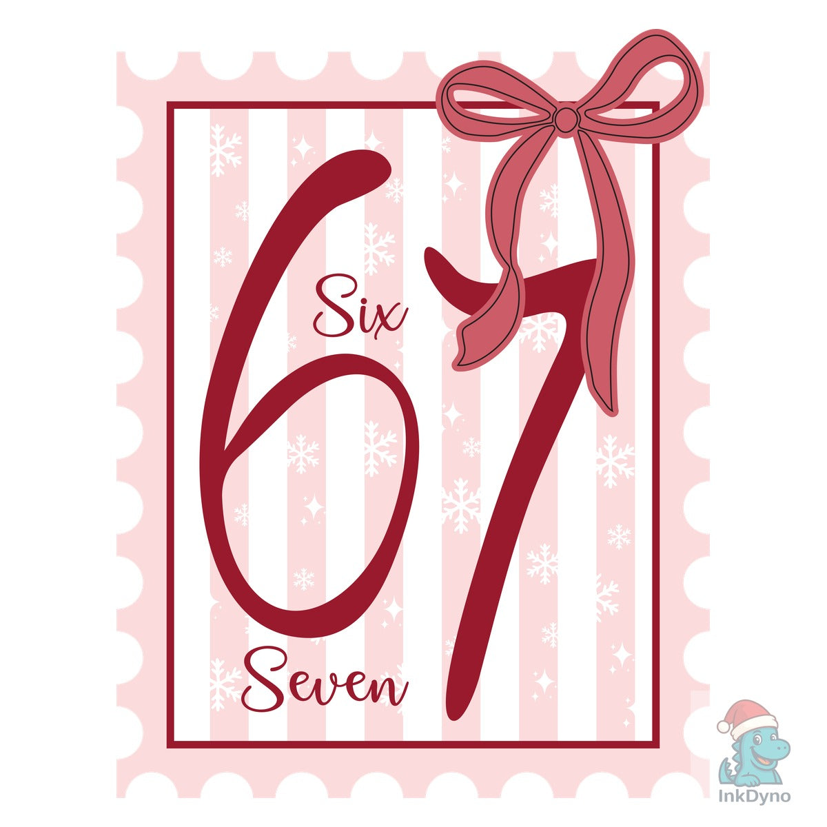 Six Seven Christmas Stamp 67