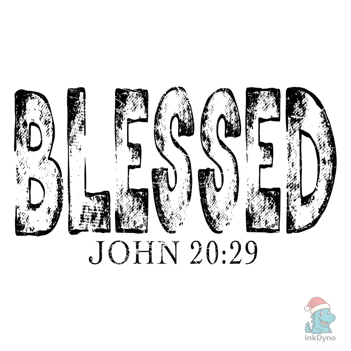 Blessed Christian Quote Retro Distressed