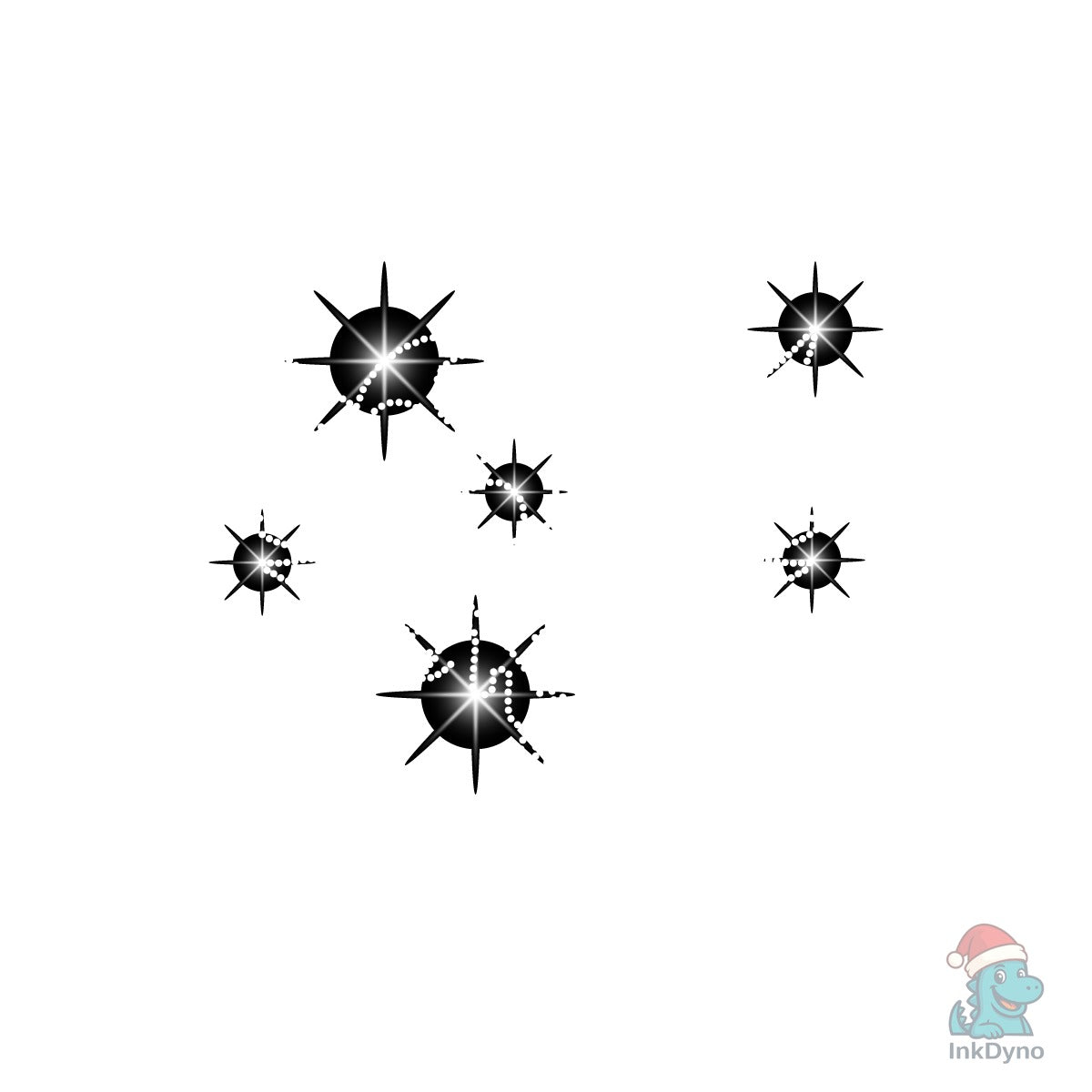 Sparkling Heart Wing Pattern Design