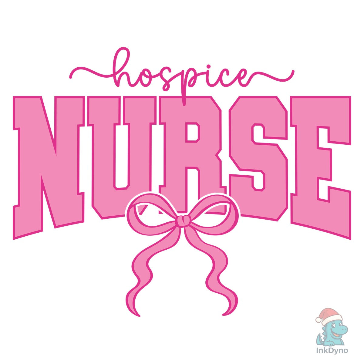 Hospice Nurse Coquette Nursing Pink Bow