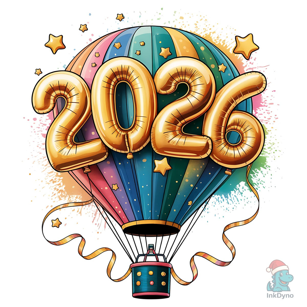 Happy New Year 2026 New Year Ballons