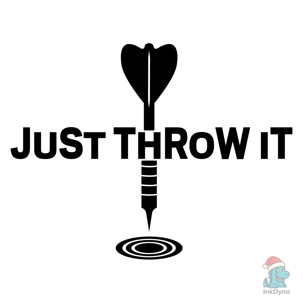 Typography Darts Tshirt Design Vector