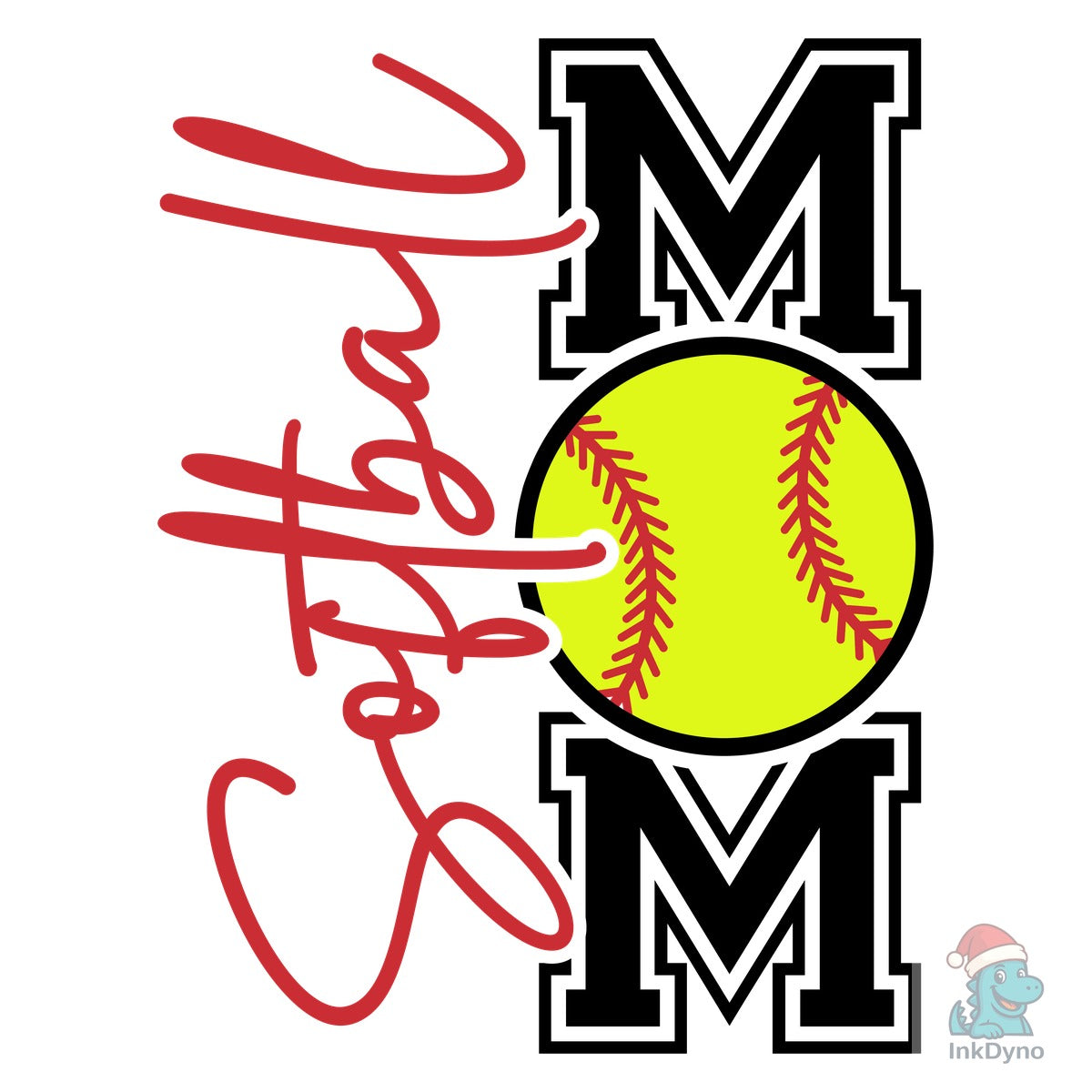 Softball Mom Front Back Shirt