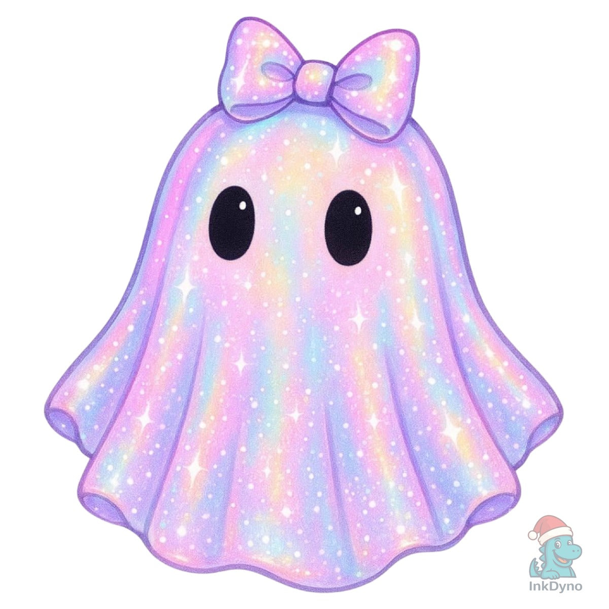 Retro Disco Iridescent Ghost Spooky