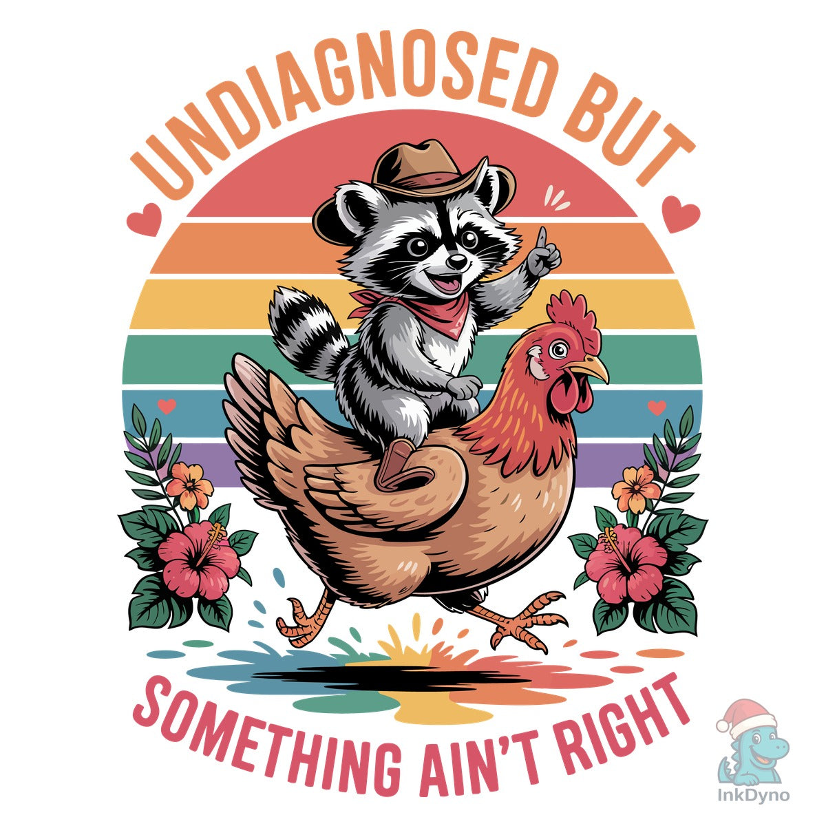 Undiagnosed Raccoon Riding Chicken