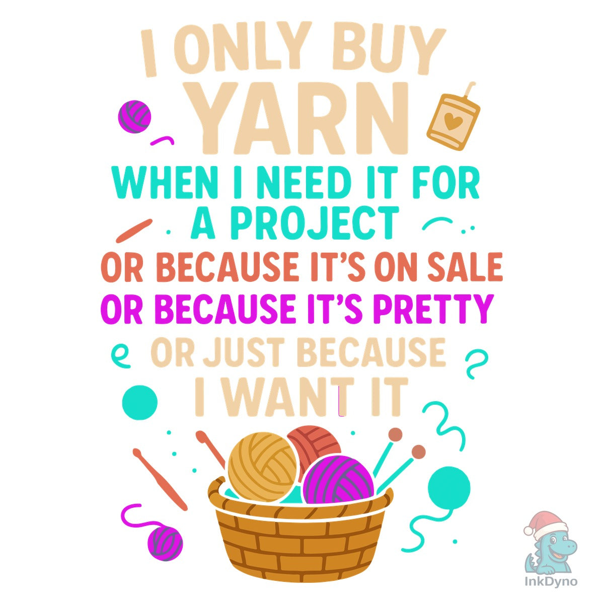 Knitting Life Quote T-Shirt